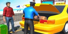 Offroad Mountain Taxi Cab Driver Game